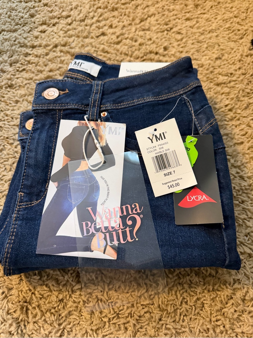 YMI Wanna Betta Butt? Dark Blue Stretch Jeggings